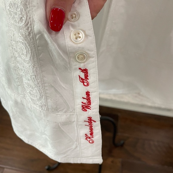 Robert Graham Men’s White Long Sleeved Shirt - Picture 5 of 8